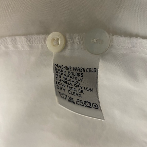 - Vintage Lilly Pulitzer white wrapped Blouse size 10 - Picture 6 of 9